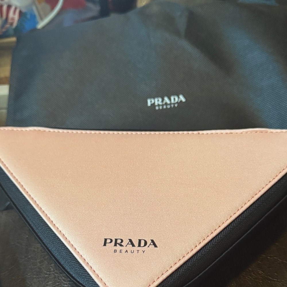 GWP Prada Beauty Pink and Black Pouch